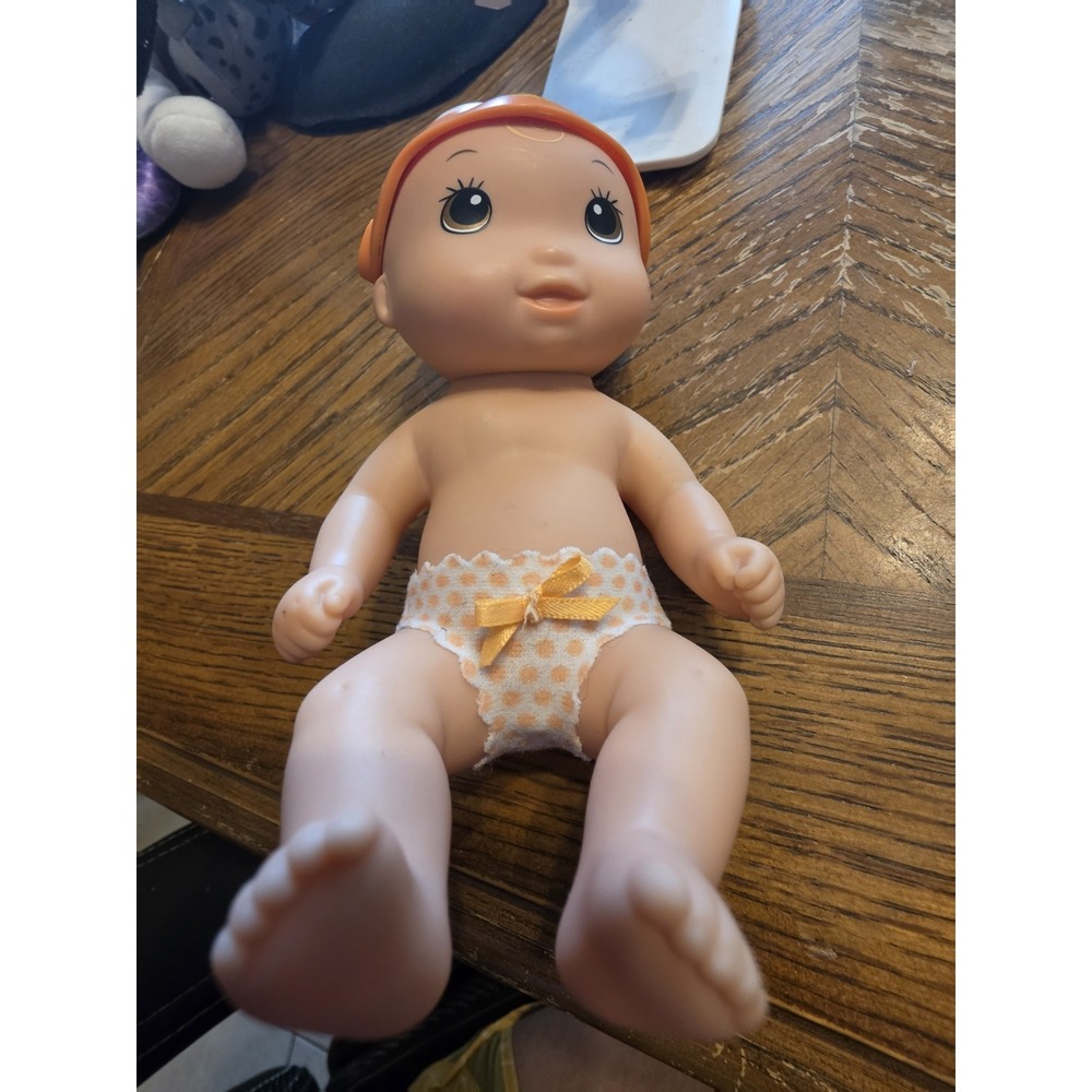 Just Play Wee Water Babies Doll With Orange Fish Cap.